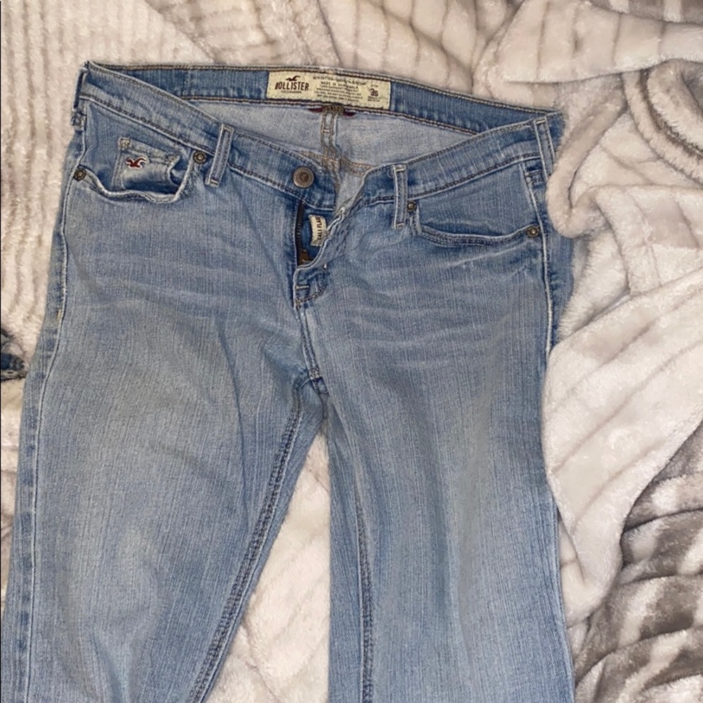Hollister cali flare stretch light wash jeans